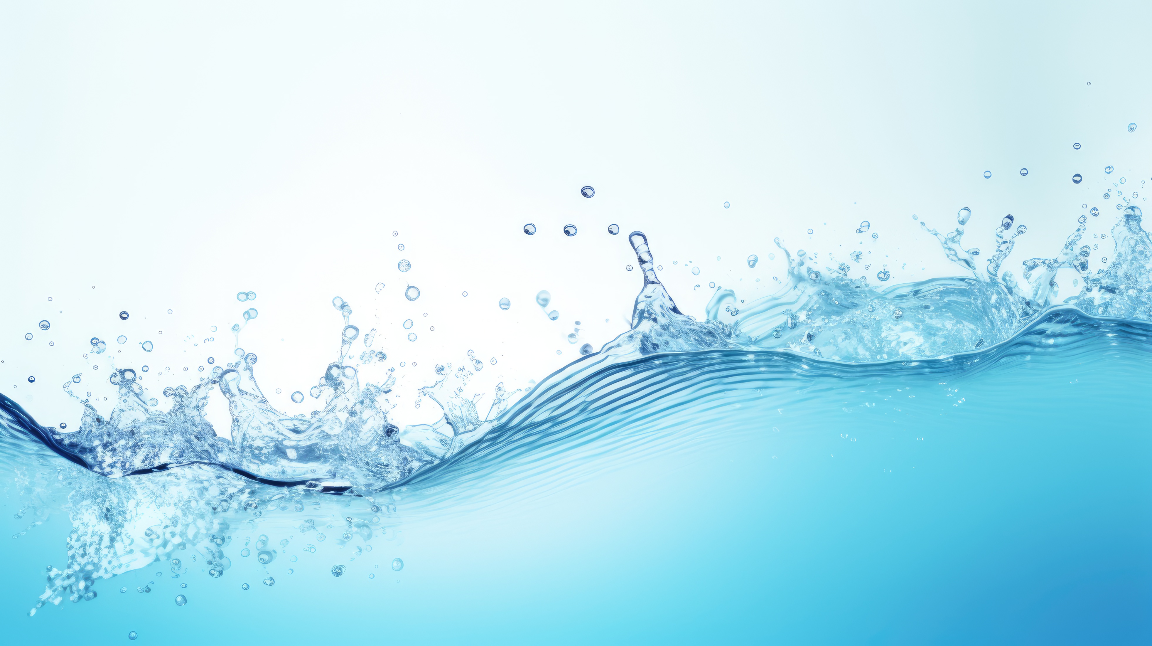 Blue water banner